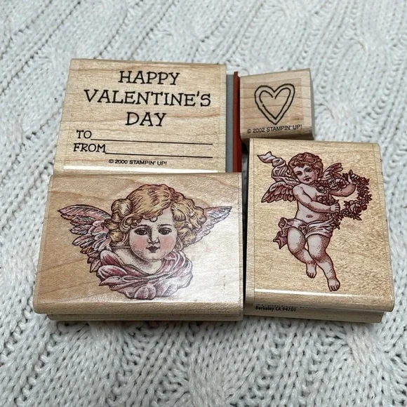 Wooden Stamp Set lot of 26 used stamps - Picture 8 of 10